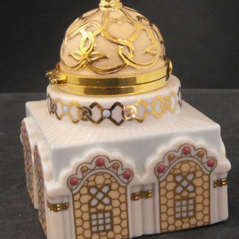 Lenox China Treasures Empire Collection Mosque Trinket Box-RARE-WITH BOX